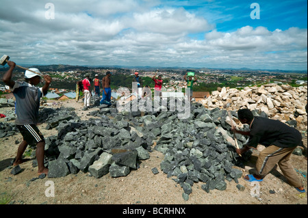 Pietra di cava MANANTENASOA AFRICA MADAGASCAR Foto Stock