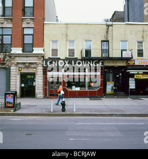 Il Lenox Lounge su Malcolm X Boulevard Harlem NYC NY KATHY DEWITT Foto Stock