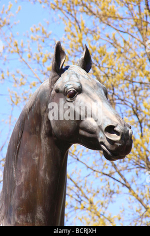 Man O War Memorial, il Kentucky Horse Park Lexington Kentucky Foto Stock