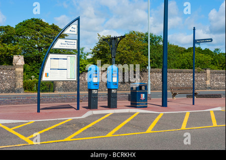 Parcheggio auto al Great Yarmouth Car, Coach & camion Park. Foto Stock