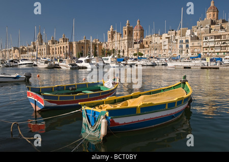 Dockyard Creek La Valletta Malta Foto Stock