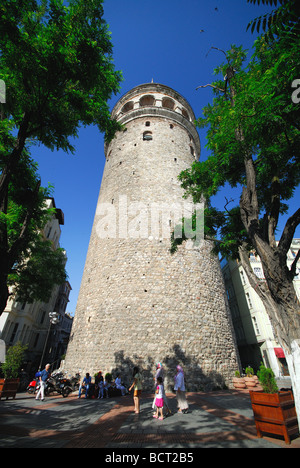 ISTANBUL, Turchia. La Torre di Galata nel quartiere di Beyoglu. 2009. Foto Stock