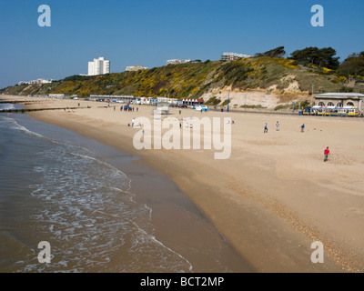 Boscombe Beach, Bournemouth Dorset, Regno Unito Foto Stock