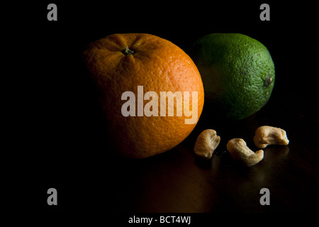 Mandarin lime anacardi Foto Stock