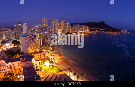 Waikiki Honolulu Oahu Hawaii Foto Stock