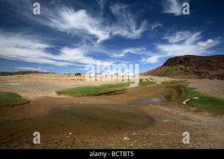 Deserto dei Gobi vicino Ongy provincia, Mongolia Foto Stock