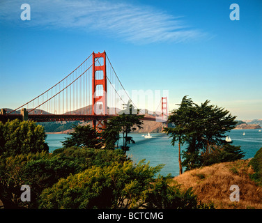 Golden Gate Bridge di San Francisco, California, Stati Uniti d'America Foto Stock