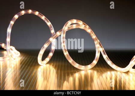 LED luce tubo, catena di luci, illuminazione di Natale Foto Stock