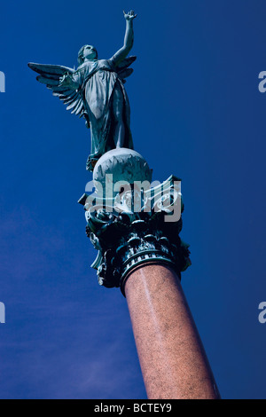 Colonna commemorativa dell'eroe navale Ivar Huitfeldt, Copenaghen, Danimarca, Europa Foto Stock