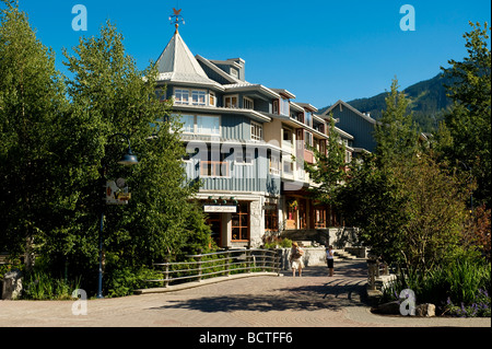 Il villaggio di Whistler in estate. Whistler BC, Canada Foto Stock