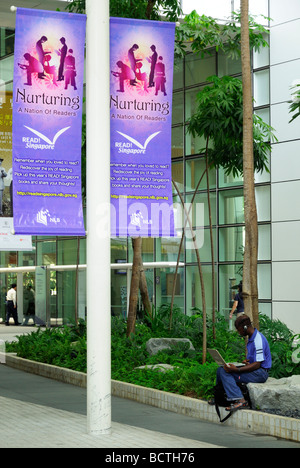 Il National Public Library, Singapore peccato Foto Stock