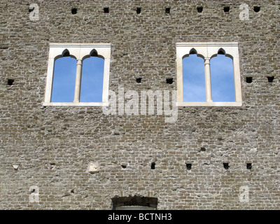 Castrum Caetani palazzo da Cecilia Metella sulla via appia antica di roma italia Foto Stock