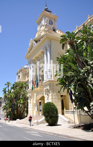 Ayuntamiento (Municipio), Avenue de Cervantes, Malaga, Costa del Sol, provincia di Malaga, Andalusia, Spagna Foto Stock