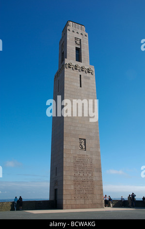 La Prima guerra mondiale gli Stati Uniti d'America Naval monumento, Brest, Brittany, Francia Foto Stock