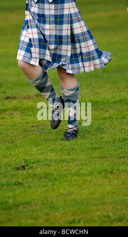 Marching Band indossano kilts/abbigliamento Sottish Norfolk East Anglia England Foto Stock