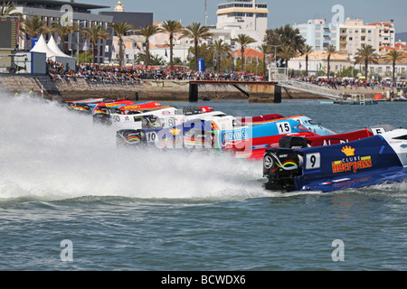 F1 Powerboat il Gran Premio del Portogallo - 2009 inizio della gara principale Foto Stock