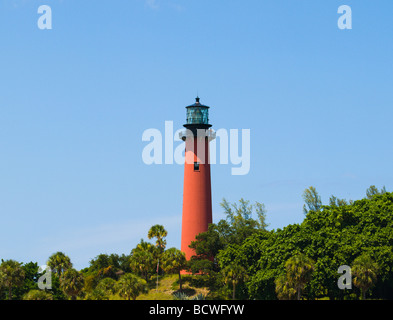 Il 1860 Giove luce di ingresso House si trova sulla riva del fiume LOXAHATCHEE vicino a Palm Beach sulla costa atlantica della Florida Foto Stock