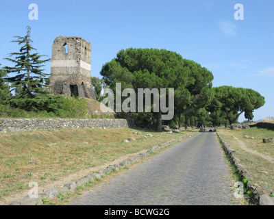 La selce torre sulla via appia antica di roma italia Foto Stock