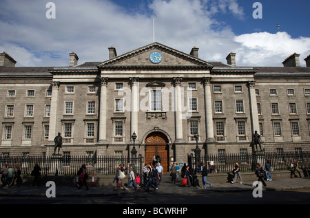 Il Trinity College di Dublino università tcd centro della città di Dublino Repubblica di Irlanda Foto Stock