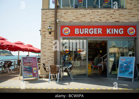 Burger King ristorante al Porto di Kusadasi, Turchia. Foto Stock