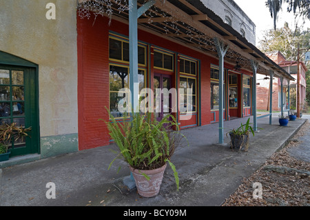 Caratteristica storica città vecchia di Micanopy in North Central Florida Foto Stock