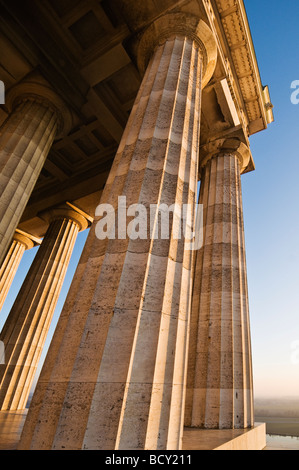 Walhalla temple, vicino a Regensburg, Oberpfalz, Baviera, Germania Foto Stock