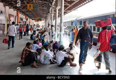 Stazione ferroviaria Mysore lo stato di Karnataka India Foto Stock