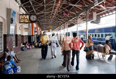 Stazione ferroviaria Mysore lo stato di Karnataka India Foto Stock