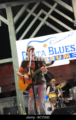 Stati Uniti Mississippi Clarksdale un concerto gratuito presso il Delta Blues Museum Foto Stock