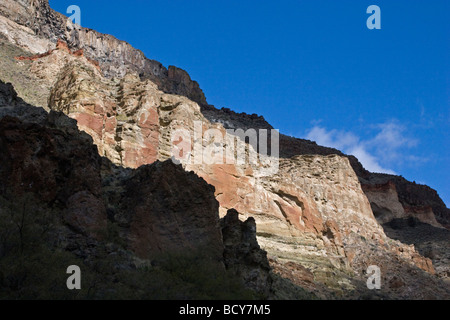 Il paesaggistico e selvaggio fiume OWYHEE taglia un profondo canyon attraverso l'EST OREGON Foto Stock