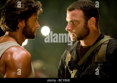 X-Men Origins: Wolverine Anno : 2009 STATI UNITI / Australia / Canada Direttore: Gavin Hood Liev Schreiber, Hugh Jackman Foto Stock