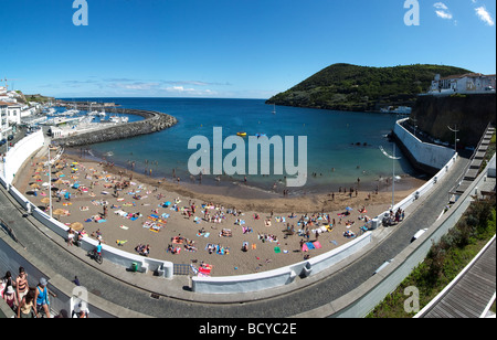 Prainha Beach in Angra do Heroismo nelle Azzorre Foto Stock