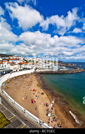 Prainha Beach in Angra do Heroismo Azzorre Foto Stock