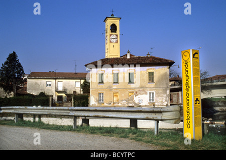 Naviglio Grande ad Abbiategrasso Milano Italia Foto Stock