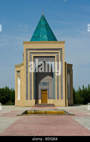 Al Mausoleo Beruni in Urgench Uzbekistan Foto Stock