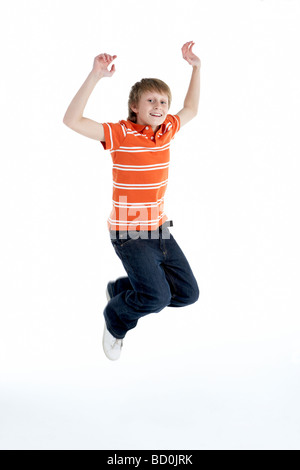 Ragazzo del salto in aria Foto Stock