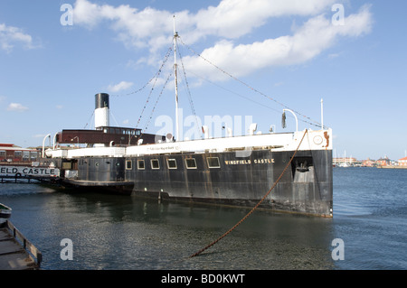 PSS Wingfield Castello, moared a Hartlepool Museum, Hartlepool Marina, Hartlepool, County Durham, Inghilterra, Regno Unito. Foto Stock