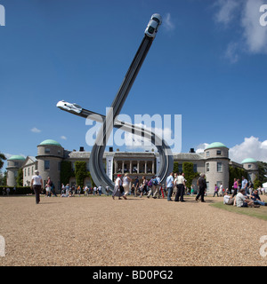 Audi scultura, folle e casa di Goodwood, dal Festival della velocità 2009 Foto Stock