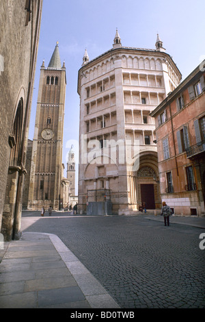 Il Battistero del Duomo Parma Italia Foto Stock