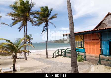 Playa Puerto Cruz sull isola di Isla de Margarita, Venezuela. Foto Stock