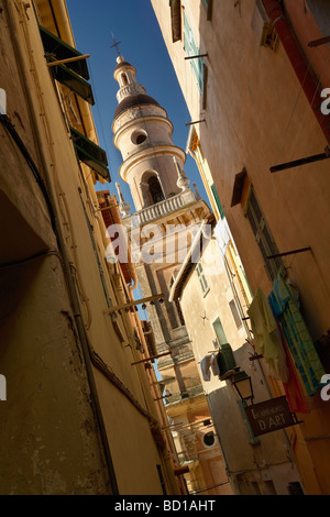 Basilica di St Michel Menton Costa Azzurra Provence Alpes Cote d Azur Francia Foto Stock