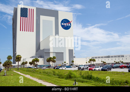 Gruppo di veicoli Edificio è stato costruito per consentire il montaggio verticale del Saturn V rocket per il programma Apollo. Foto Stock