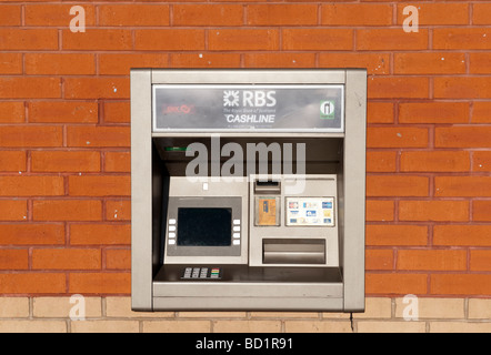 "Bancomat" costruito in un "muro di mattoni Automated Teller ATM Foto Stock