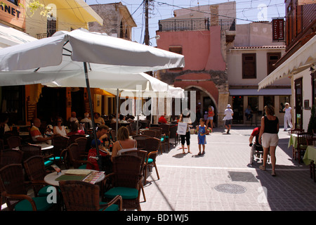 I PASTI nella città di Rethymnon sull'isola greca di creta. Foto Stock