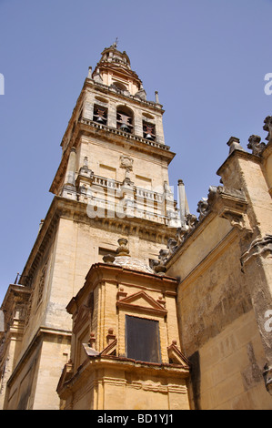 Torre del Alminar, la Mezquita, Cordoba, in provincia di Cordoba, Andalusia, Spagna Foto Stock