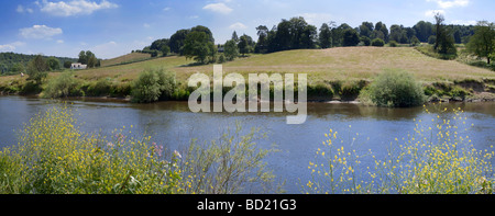 Inghilterra midlands worcestershire valle del fiume Severn arley village acqua paesaggio paesaggio panoramico la natura pittoresca struttura Foto Stock