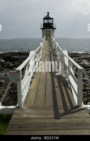 Marshall Point Lighthouse Port Clyde Maine USA Foto Stock