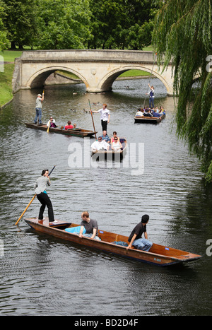 Punting sulla camma visto da Garret Hostel Lane Cambridge 9 Foto Stock