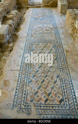 Villa romana con mosaici in centro di Skala sull'isola greca di Cefalonia Grecia GR Foto Stock