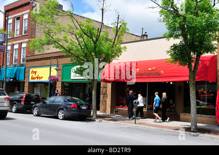 Centro di Traverse City Michigan Foto Stock